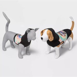 Pride Speak Up - Lightweight Crop Dog and Cat Hoodie - Black - Small